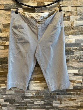 Dockers Women's Light Gray Flat Front Jeans
